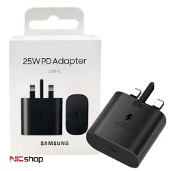 آدابتور شارژر دیواری 25 وات سامسونگ مدل USB C مناسب گوشی و تبلت