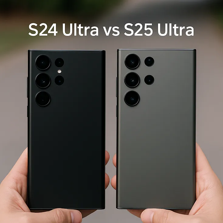 مقایسه گوشی‌های طرح سامسونگ S24 Ultra با S25 Ultra